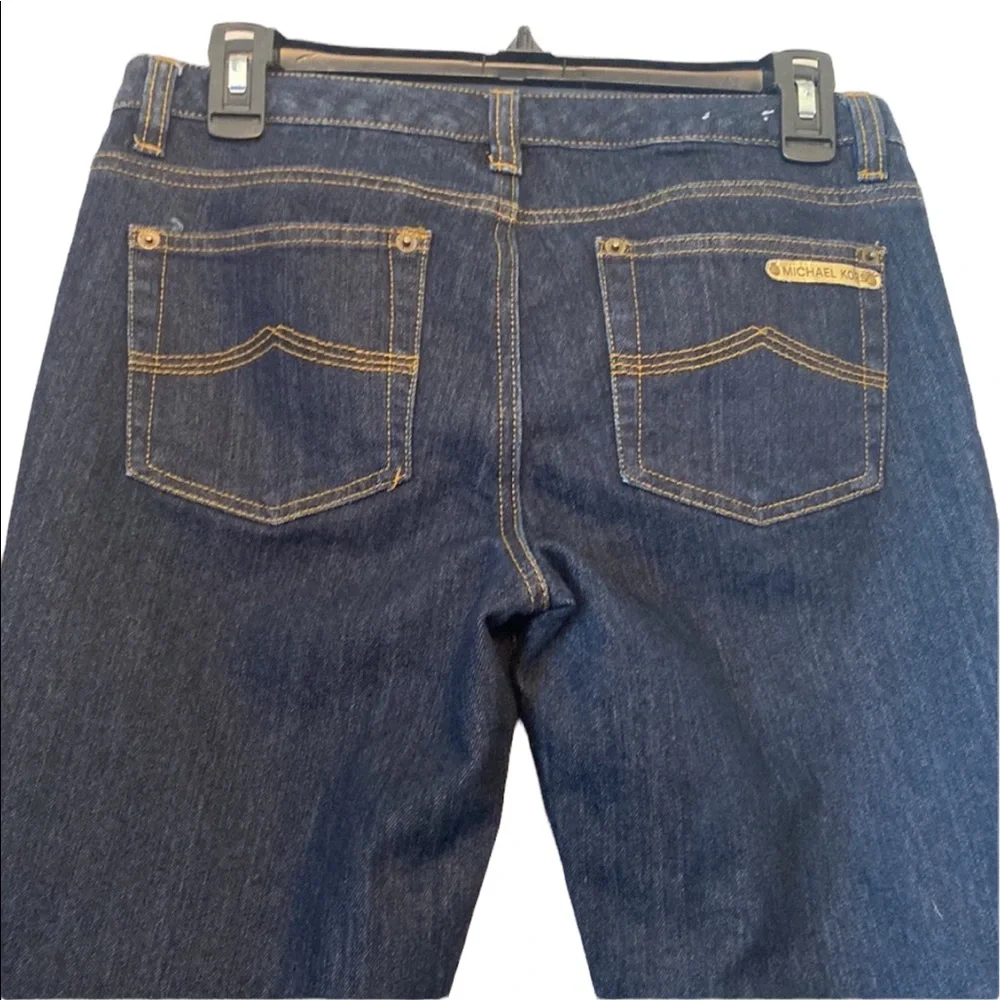 Michael Kors Dark Blue Flare Cut Jeans
